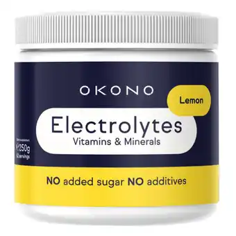 Holland & Barrett OKONO Elektrolyten Poeder Citroensmaak - 250g aanbieding
