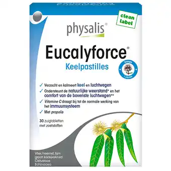 Holland & Barrett Physalis Eucalyforce - 30 zuigtabletten aanbieding