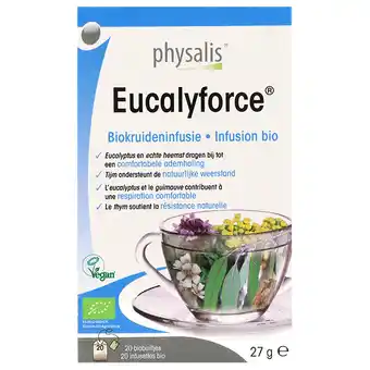 Holland & Barrett Physalis Eucalyforce Kruideninfusie - 20 theezakjes aanbieding