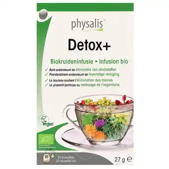 Holland & Barrett Physalis Kruideninfusie Detox+ - 20 theezakjes aanbieding