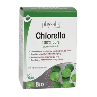 Holland & Barrett Physalis 100% Puur Chlorella Tabletten Bio - 200 tabletten aanbieding