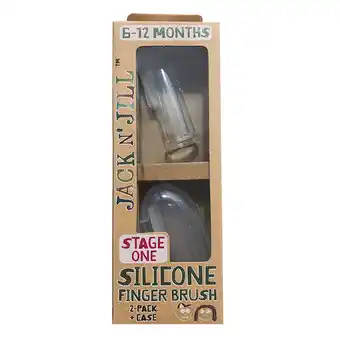 Holland & Barrett Jack N' Jill Vingertandenborstel Baby - 2 stuks aanbieding
