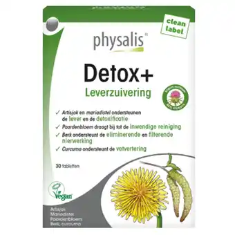 Holland & Barrett Physalis Detox+ - 30 tabletten aanbieding