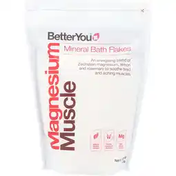 Holland & Barrett BetterYou Magnesium Muscle Mineral Bath Flakes - 1kg aanbieding