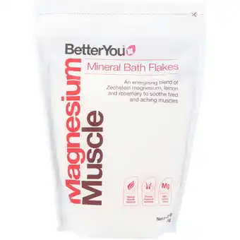 Holland & Barrett BetterYou Magnesium Muscle Mineral Bath Flakes - 1kg aanbieding