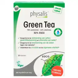 Holland & Barrett Physalis Green Tea - 30 tabletten aanbieding