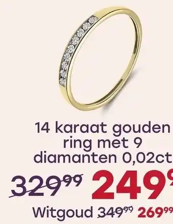 14 karaat gouden ring