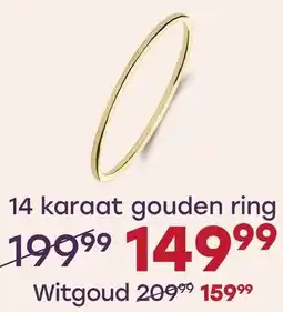 Lucardi 14 karaat gouden ring aanbieding