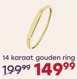 Lucardi 14 karaat gouden ring aanbieding