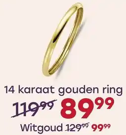 Lucardi 14 karaat gouden ring aanbieding