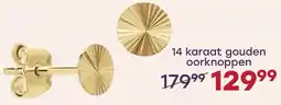 Lucardi 14 karaat gouden oorknoppen aanbieding