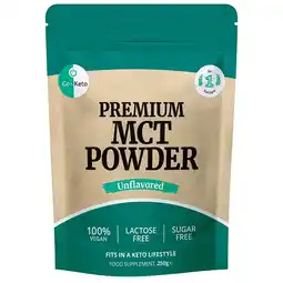 Holland & Barrett Go-Keto Premium MCT-Poeder Smaakloos - 250g aanbieding