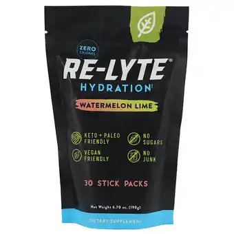 Holland & Barrett Re-Lyte Hydration Watermeloen Limoen - 30 sticks aanbieding