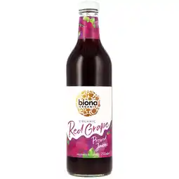 Holland & Barrett Biona Organic Red Grape Pressed Juice - 750ml aanbieding