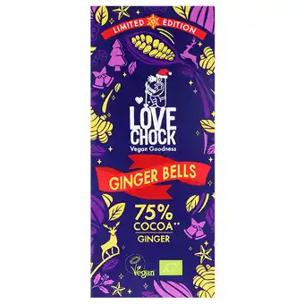 Holland & Barrett Lovechock Ginger Bells - 70g aanbieding