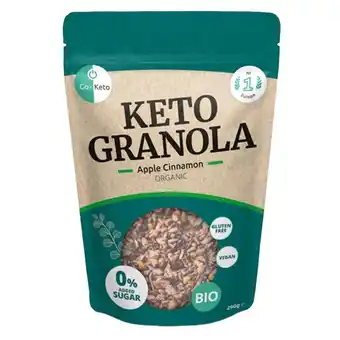 Holland & Barrett Go-Keto Granola Appel Kaneel - 290g aanbieding