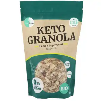 Holland & Barrett Go-Keto Granola Citroen Maanzaad - 290g aanbieding