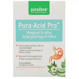Holland & Barrett Purasana Pura-Acid Pro Maagzuur & Reflux - 20 kauwtabletten aanbieding