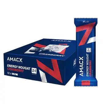 Holland & Barrett Amacx Energy Nougat Cranberry - 12x37g aanbieding