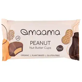 Holland & Barrett maama Nut Butter Cups Peanut - 2x12g aanbieding
