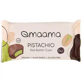 Holland & Barrett maama Pistachio Nut Butter Cups - 2x12g aanbieding