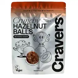 Holland & Barrett Cravers Crunchy Hazelnut Balls - 60g aanbieding