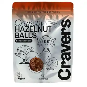 Holland & Barrett Cravers Crunchy Hazelnut Balls - 60g aanbieding