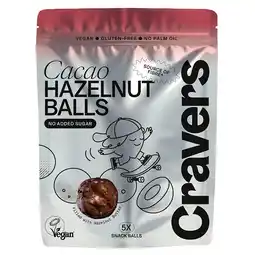 Holland & Barrett Cravers Cacao Hazelnut Balls - 60g aanbieding