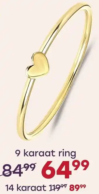 Lucardi 9 karaat ring aanbieding