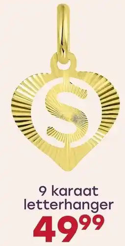 Lucardi 9 karaat letterhanger aanbieding