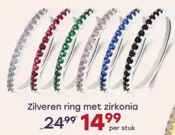 Lucardi Zilveren ring met zirkonia aanbieding