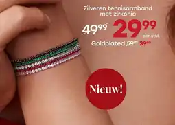 Lucardi Zilveren tennisarmband met zirkonia aanbieding