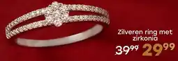 Lucardi Zilveren ring met zirkonia aanbieding