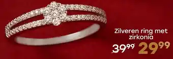 Lucardi Zilveren ring met zirkonia aanbieding