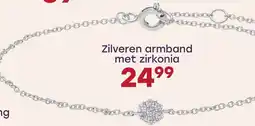 Lucardi Zilveren armband met zirkonia aanbieding