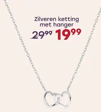 Lucardi Zilveren ketting met hanger aanbieding