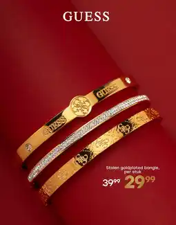 Lucardi Stalen goldplated bangle aanbieding