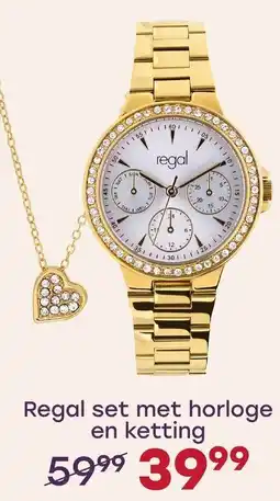 Lucardi Regal set met horloge en ketting aanbieding