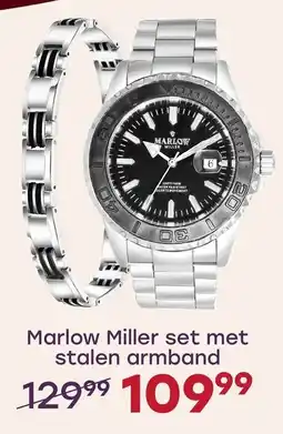 Lucardi Marlow Miller set met stalen armband aanbieding