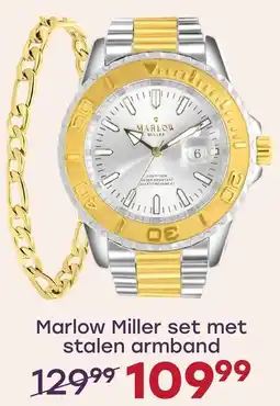 Lucardi Marlow Miller set met stalen armband aanbieding