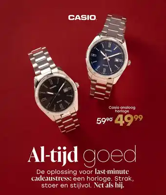 Lucardi Casio analoog horloge aanbieding
