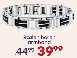Lucardi Stalen heren armband aanbieding