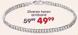 Lucardi Zilveren heren armband aanbieding