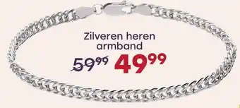 Lucardi Zilveren heren armband aanbieding