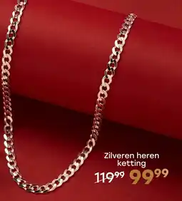 Lucardi Zilveren heren ketting aanbieding