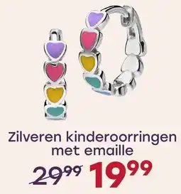 Lucardi Zilveren kinderoorringen met emaille aanbieding