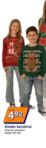 Action Kinder kersttrui aanbieding