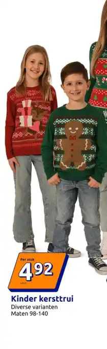 Action Kinder kersttrui aanbieding