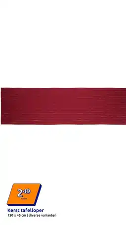 Action Kerst tafelloper aanbieding