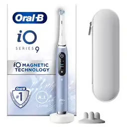 MediaMarkt ORAL-B elektrische tandenborstel IO Metalic blauw + reisetui Elektrische tandenborstel Blauw aanbieding